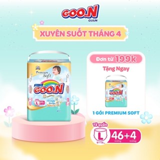Tã quần GOO.N Mommy Kiss Premium Soft Size L44/XL40/XXL34/XXXL24