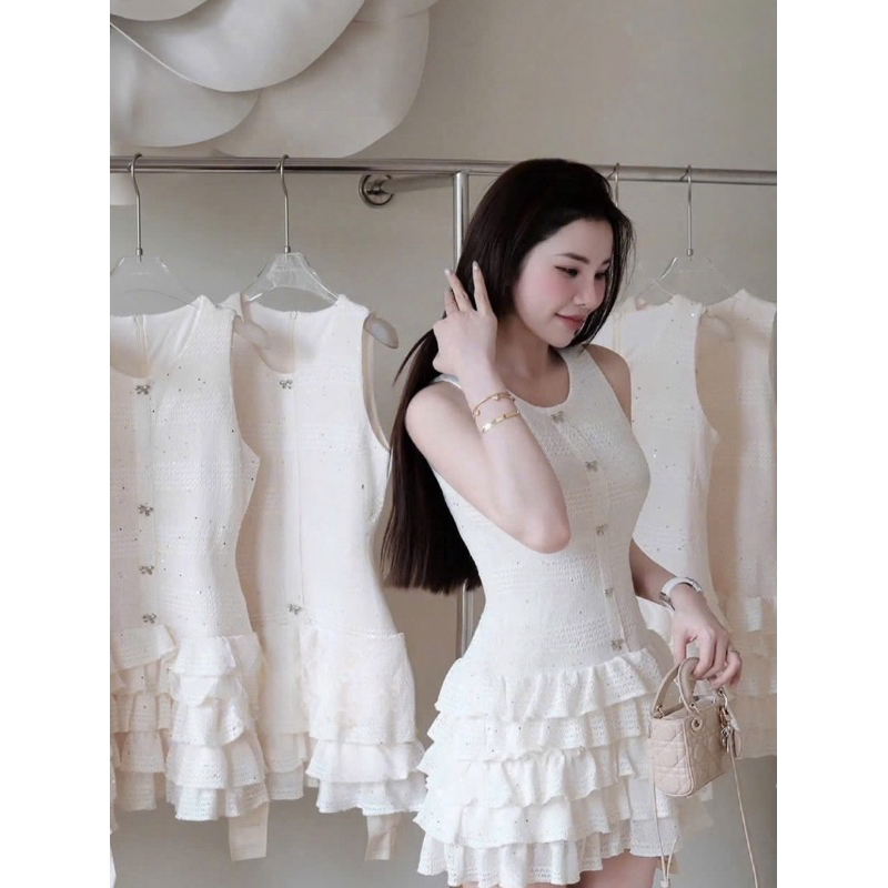 [ NANA STORE - HÀNG QUẢNG CHÂU/ THIẾT KẾ CAO CẤP] ĐẦM SÁT NÁCH BÈO NƠ