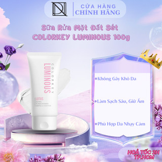  Sữa Rửa Mặt Bùn Khoáng Colorkey Phù Hợp Da Nhạy Cảm Giúp Làm Sạch Sâu Giữ Ẩm Không Gây Khô Da 100g 
