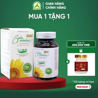Viên uống Bảo Xuân Gold Dạng Lọ  - Hỗ trợ cân bằng nội tiết tố , làm đẹp da, giảm khô hạn - Lọ 120 viên