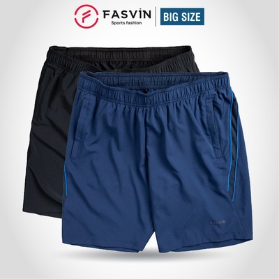 Quần đùi nam thể thao BIG SIZE FASVIN Từ 80 Đến 120KG vải co giãn mềm mát D22171.HN