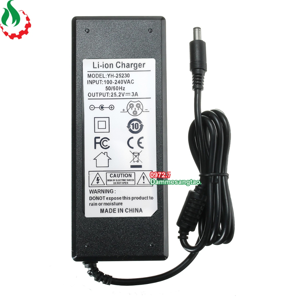 Sạc 6S 25.2V 3A dùng cho pin Li-ion 3.7V