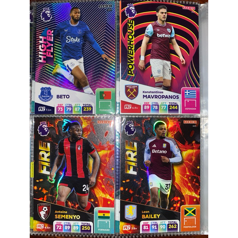 [CẬP NHẬT THƯỜNG XUYÊN] Thẻ Insert tổng hợp Panini Premier League 2024/25| Semenyo, Garnacho, Nunez,