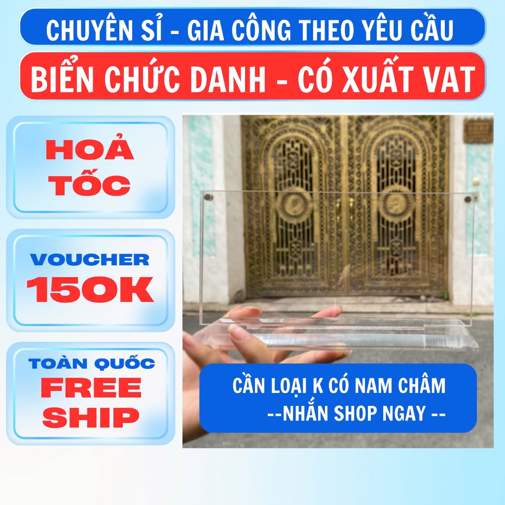 (Chuyên sỉ gi.á tốt và cho thuê)Biển Chức Danh Mica - Biển Chức Danh Để Bàn Giá Rẻ - Bảng Chức Danh 