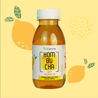 Trà Kombucha Light Dưỡng Dáng Đẹp Da Với 3 Vị Chanh Leo Vị Chanh Tươi Mật Ong Vị Me (Chai 250ml)