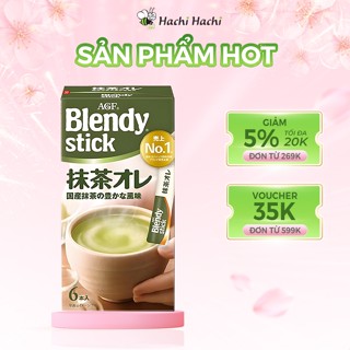 Bột trà sữa trà xanh Matcha Au lait Blendy Ajinomoto AGF 58.2g (9.7g x 6 gói)