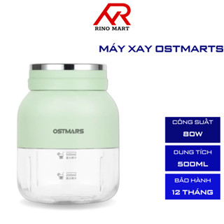Máy xay sinh tố cầm tay Ostmars. Máy xay đa năng cầm tay có tặng kèm dây đeo và ống hút