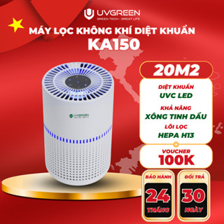 [UVG] [LIVE] Máy Lọc Không Khí Diệt Khuẩn UVGREEN KA150 UVC LED,Tinh Dầu,Lõi Lọc HEPA H13, Bảo Hành 24T