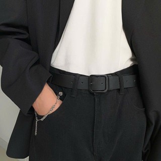 Thắt lưng nam nữ DN13 dây nịt nam nữ 3.3cm thời trang khóa vuông dây nịt quần jean quần tây phong cách Hàn Quốc