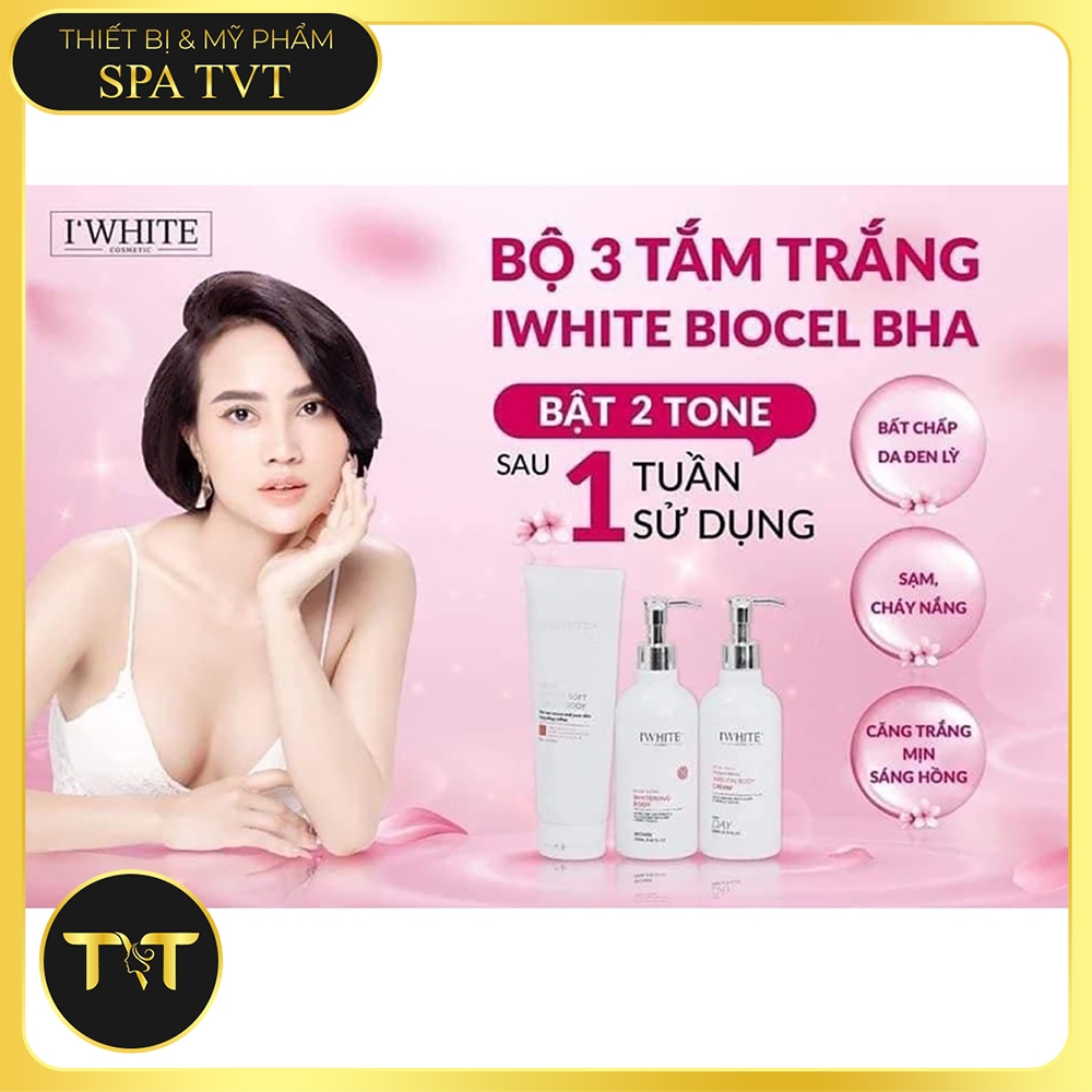 Bộ Tắm Trắng IWHITE làm trắng  da mịn màng toàn thân (Có ship hỏa tốc HN )