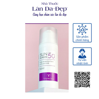  VADENA SUN SCREEN SPF 50+ - Kem chống nắng sáng da 