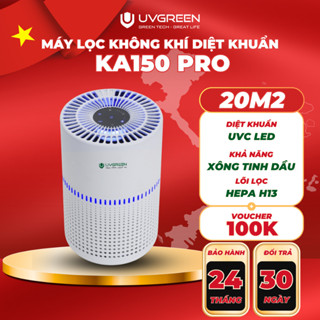 [UVG] Máy Lọc Không Khí Diệt Khuẩn UVGREEN KA150 Pro 15m2 - Công Nghệ UVC LED, Khuyếch Tán Tinh Dầu, Cảm BiếnTự Động