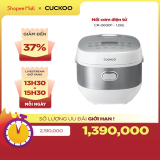 Nồi cơm điện tử Cuckoo 1.08L CR-0690F nhiều chế độ nấu,- Bảo hành 2 năm