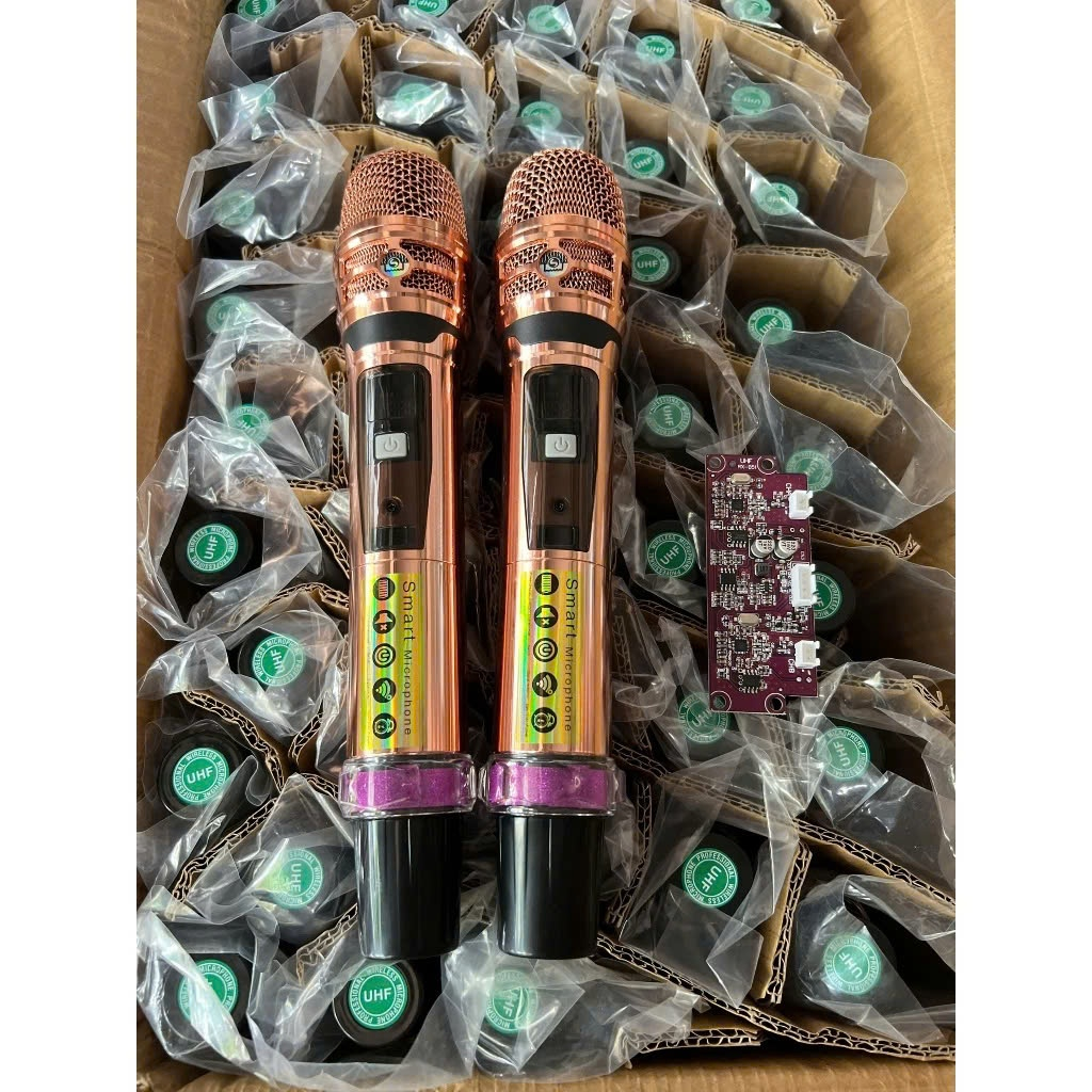BỘ 2 TAY MICRO MIC LOA KÉO UGX39  KÈM BO MẠCH MIC