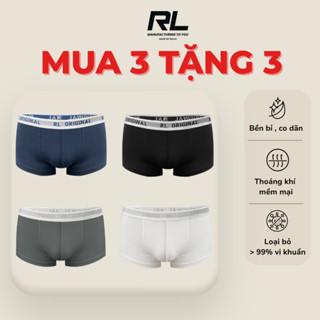 [COMBO 3 TẶNG 3] Combo 3 Quần Lót Nam RELAX RDO121 – Mềm Mại, Co Giãn, Thoáng Khí, Hàng Chính Hãng
