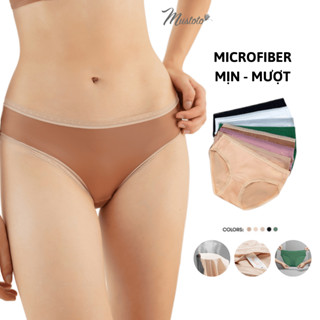 Quần Lót Nữ Mustoto Lưng Thấp Viền Ren Microfiber Mịn Mượt Siêu Thoải Mái (MQ30)
