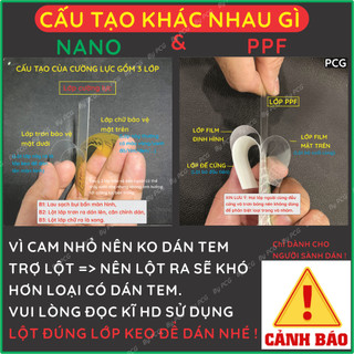 [Mua 1 tặng 1] Dán cường lực bảo vệ camera dành cho Oneplus 1+ Turbo 6 6V V 8T loại nano chống bể, PPF chống trầy