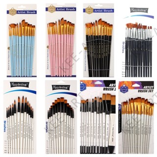 [Kee-art] Bộ Cọ Vẽ Keep Smiling A6308 (12 Cây)