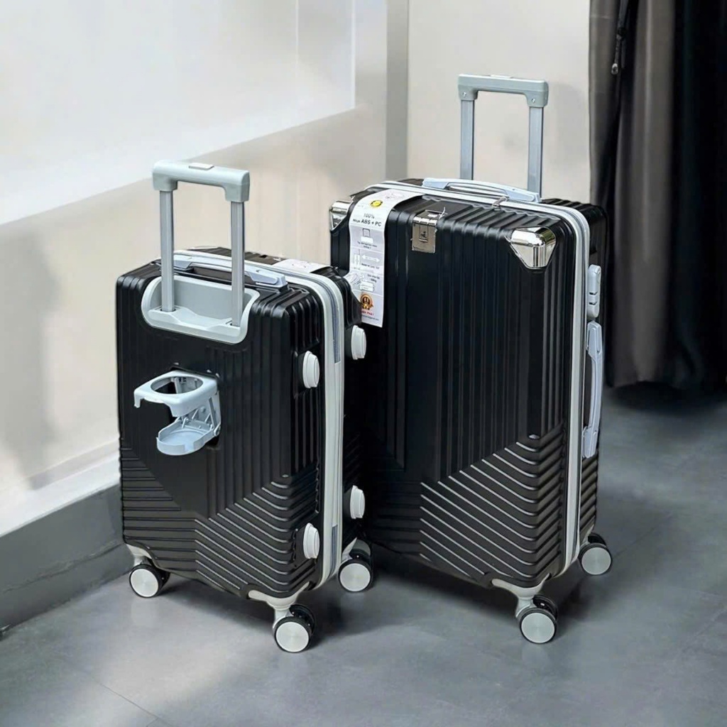 Vali  du lịch ( có ly nước )CAO CẤP , vali kéo thời trang Cao Cấp ,vali size20,vali size24.( bh trọn đời )
