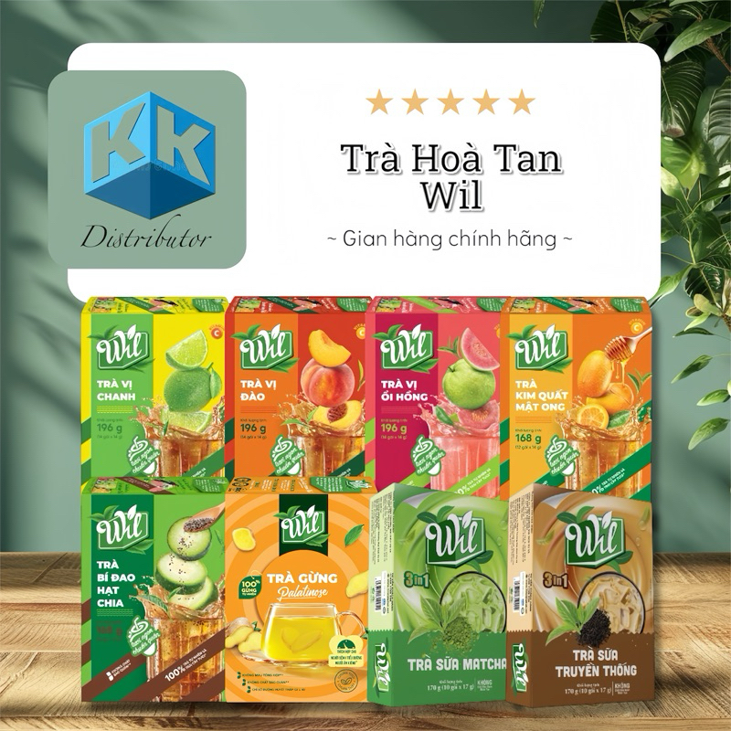 Trà Hoà Tan Vị Trái Cây Pha Chế Đồ Uống Wil