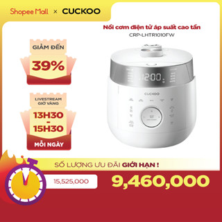 Nồi cơm điện áp suất cao tần CUCKOO 1,8 lít CRP-LHTR1010FW/FB - Phiên Bản Nội Địa- Áp suất kép - Hàng chính hãng