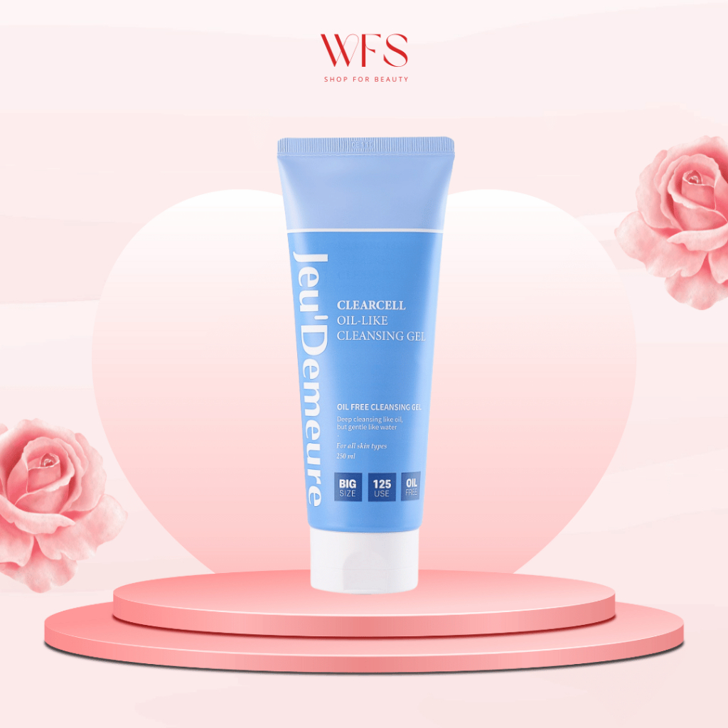 Gel rửa mặt tẩy trang 2in1 JEU'DEMEURE chiết xuất rau má có tác dụng bảo vệ da, mờ thâm, giảm mụn, l