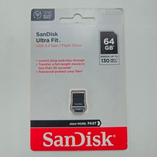 Usb 3.1 sandisk cz430 ultra fit 64gb 130mb/s