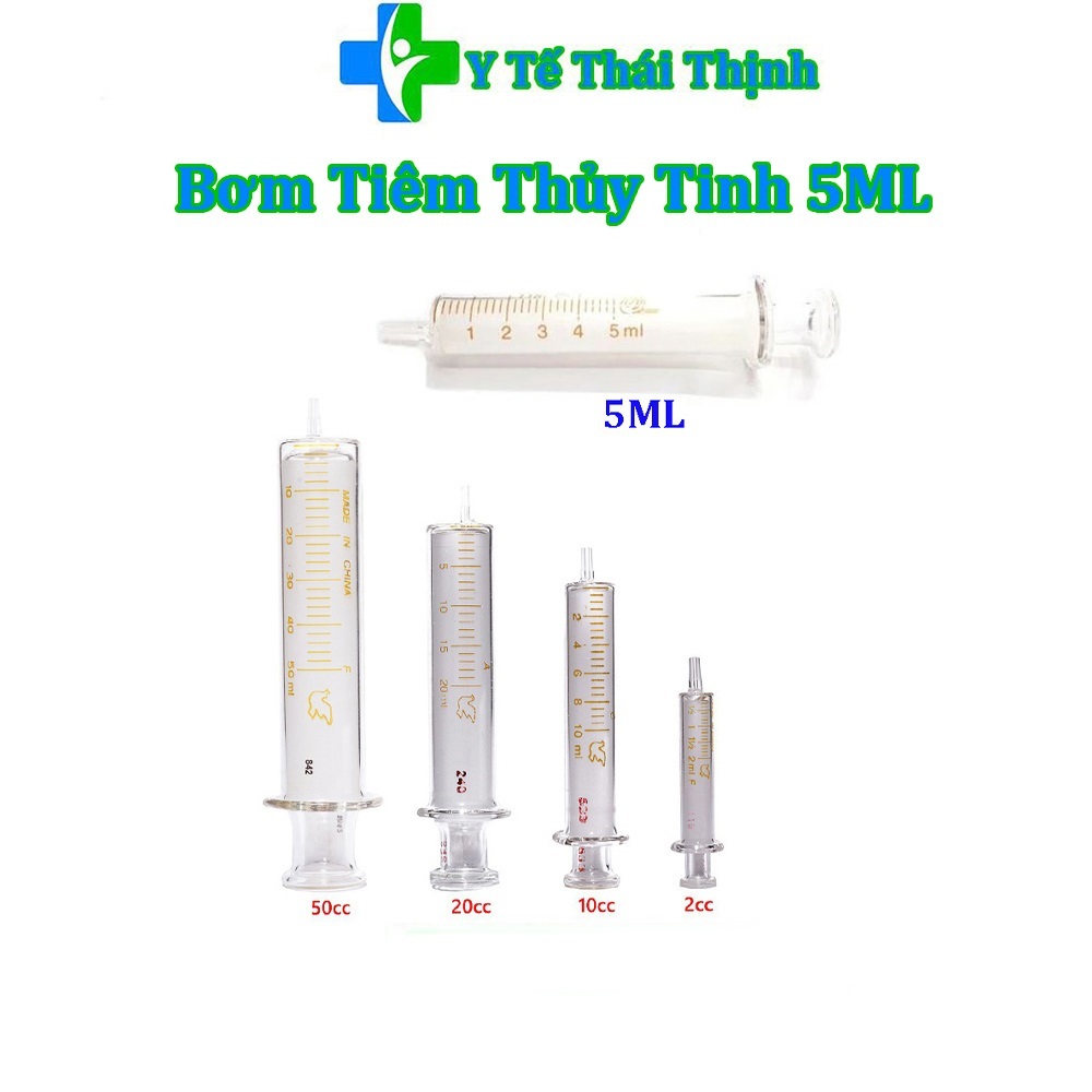 Bơm Tiêm Thủy Tinh 5ML/CC