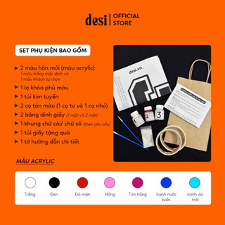 Set Phụ Kiện Làm Áo Nụ Hôn Chữ Cái Tự Làm | Quà Handmade Tặng Người Yêu (Không Kèm Áo - Tặng Túi Giấy