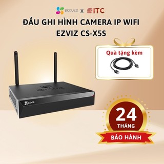  Đầu ghi hình camera IP Wifi  EZVIZ CS-X5S-4 kênh và 8 kênh hỗ trợ lưu trữ ổ cứng tới 8T 