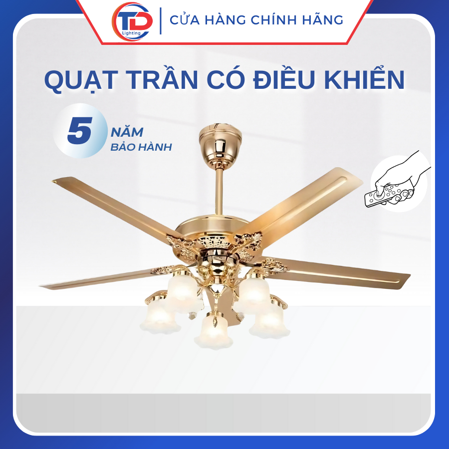[TD - 5019] Quạt trần 5 cánh công suất 50W