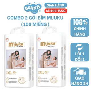 [COMBO 2 BỊCH 100 MIẾNG] Bỉm Mijuku size S100/M100/L100/XL100/2XL100/3XL100/4XL100/5XL100 cho bé từ 3kg trở lên.....