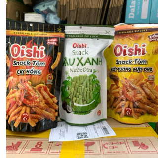 Snack Oishi Tôm Cay Nồng/ Mật Ong/ Đậu Xanh Túi Zip 70g