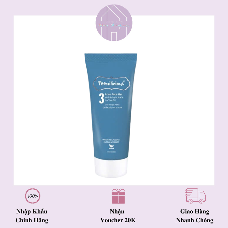 Teenilicious Acne Face Gel - Gel Hỗ Trợ Trị Mụn - 15g