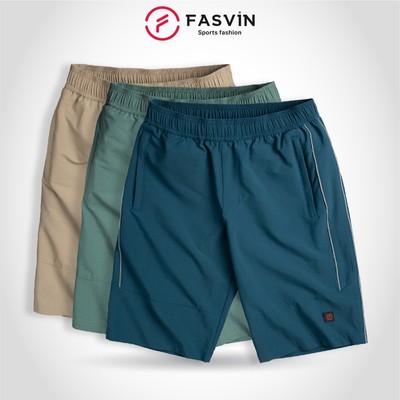 Quần lửng nam Fasvin T22495.HN vải gió co giãn mềm mát tiện dụng thể thao hay mặc nhà