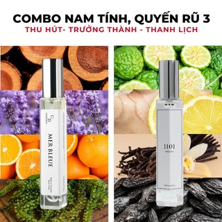 [SET QUÀ DÀNH CHO NAM] 02 chai tinh dầu nước hoa CODEDECO 10ml dạng xịt + 4 vial 2.5ml mùi ngẫu nhiên