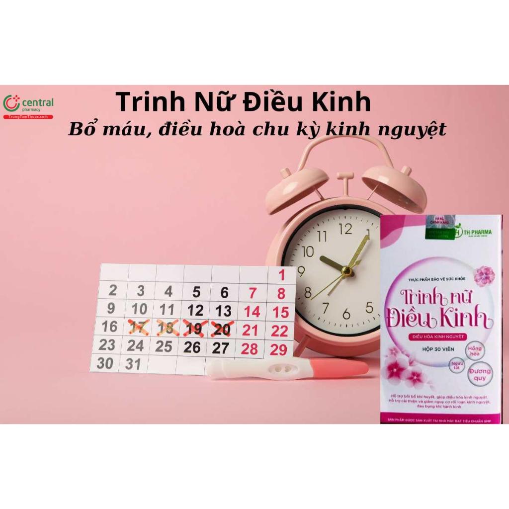 TRINH NỮ ĐIỀU KINH - Giúp điều hoà kinh nguyệt, Giảm rối loạn kinh nguyệt, đau bụng kinh
