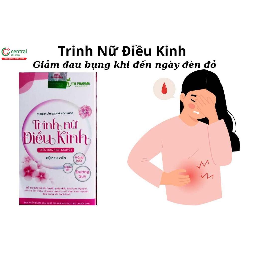 TRINH NỮ ĐIỀU KINH - Giúp điều hoà kinh nguyệt, Giảm rối loạn kinh nguyệt, đau bụng kinh