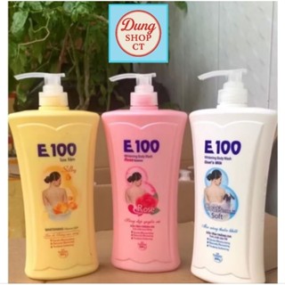 Sữa tắm E100 800ml - 1.200ml - Trắng da,  dưỡng ẩm,  mềm da - Chính hãng