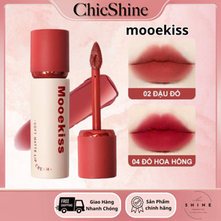  Son Mooekiss Không dính cốc Kỹ thuật khóa màu Son lì Son môi 6 Màu Có Sẵn 3g 