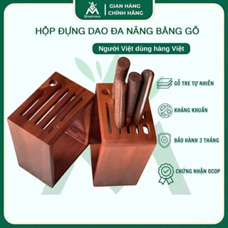 Hộp Đựng Dao Gỗ Đa Năng BAMVINA Kệ Đựng Dao Kéo Di Động Gọn Nhẹ Giúp Phòng Bếp Gọn Gàng Ngăn Nắp