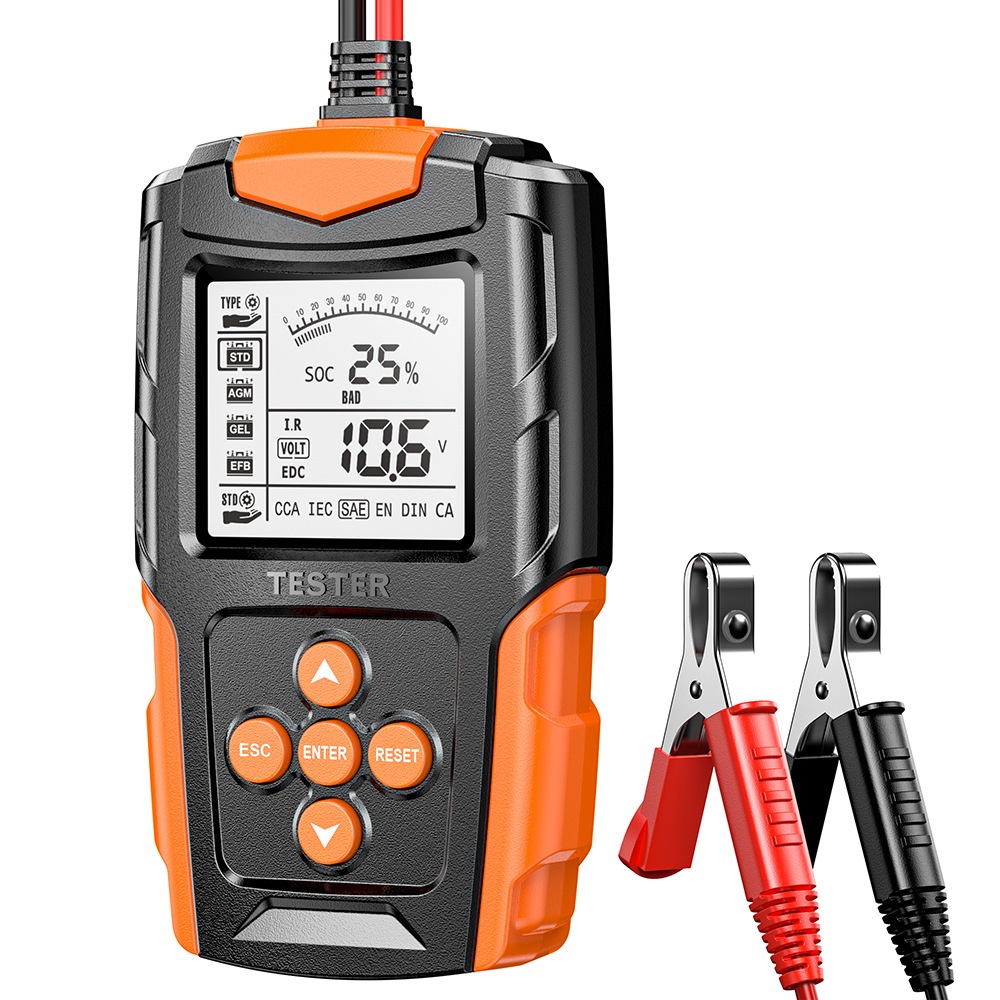 Máy kiểm tra ắc quy ô tô, xe máy FBT200 12V24V 3 AH-200Ah, kiểm tra pin CCA, đo điện trở, phân tích 