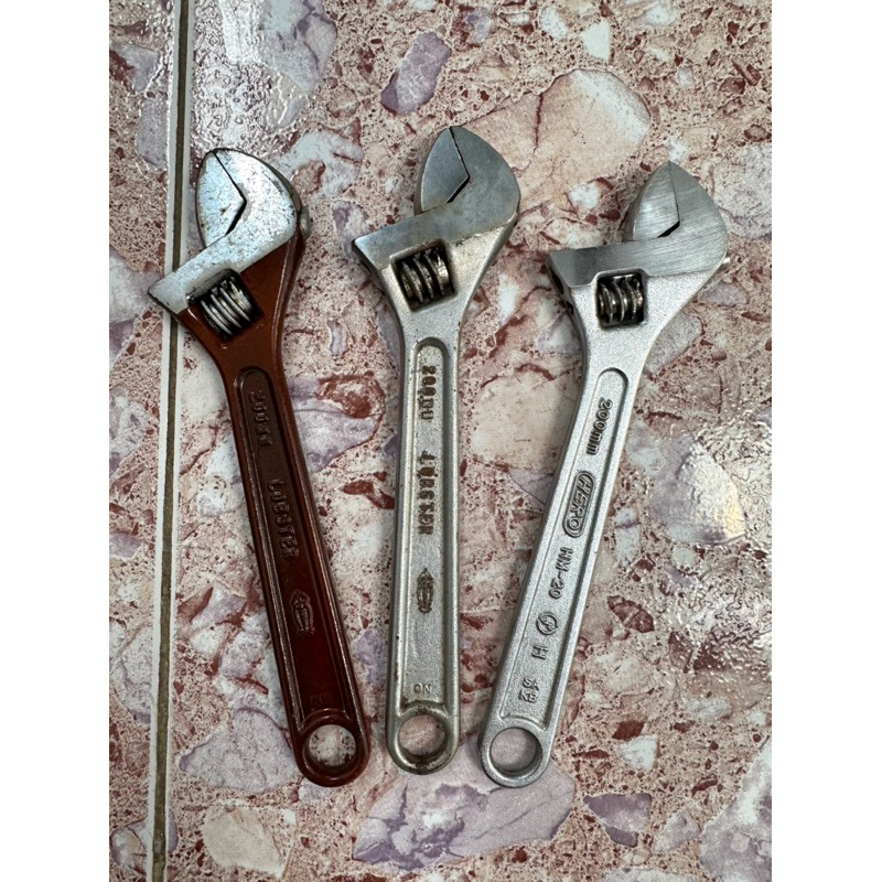 Mỏ lết 200mm TONE, Strong HIT, LOBSTER, Super hàng Nhật bãi