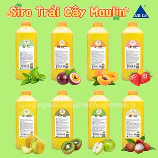   NHIỀU VỊ  SIRO TRÁI CÂY MAULIN CAN VÀNG 2.5KG  SYRUP MAULIN ĐÀI LOAN 2.5KG 