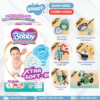 Tã quần cao cấp BOBBY PREMIUM EXTRA SOFT DRY siêu mềm M60/L52/XL46/XXL42