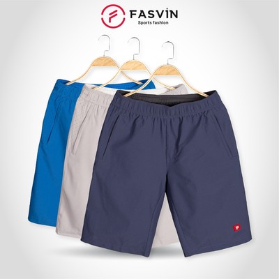 Quần lửng nam Fasvin T20214.HN vải gió co giãn mềm mát tiện dụng thể thao hay mặc nhà