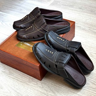  Giày tây nam hở gót giày sục nam thời trang - Sục 4X 