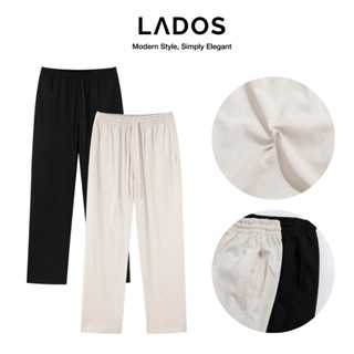 Quần Dài ống suông Linnen lưng chun Nam LADOS-4177 Phù hợp đi biển, đi chơi, trẻ trung dễ phối đồ