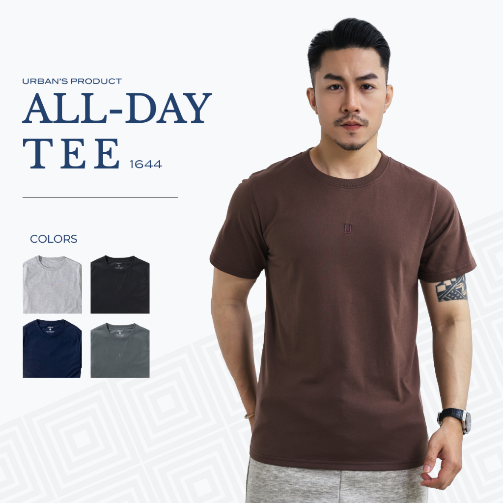 Áo Thun Nam URBAN Vải COTTON Mềm Mịn Co Giãn Tốt, Áo Phông Cộc tay Cổ Tròn…