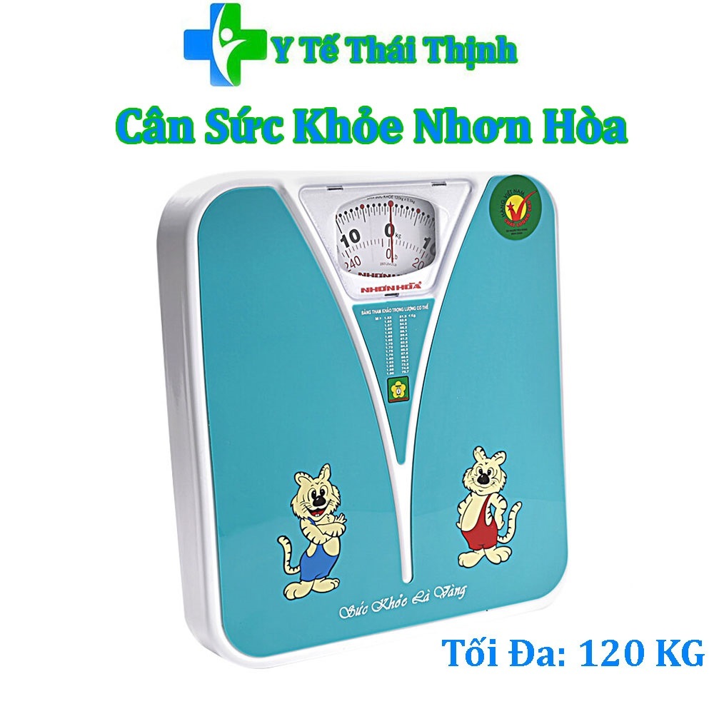 Cân Sức Khỏe Nhơn Hòa 120Kg Giao Màu Ngẫu Nhiên